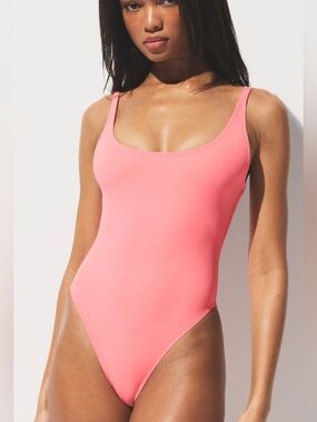 SKIMS Scoop Neck One-Piece Swimsuit